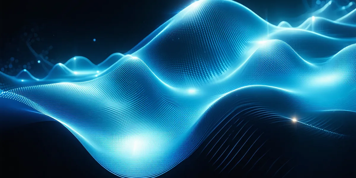 Abstract energy surface landscape visualization showing convex hull stability curve with color-coded formation energy contours